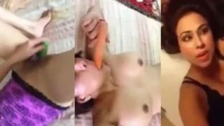 Sophia Ahmed Carrot and Cucumber Sex Video (WATCH 18+)